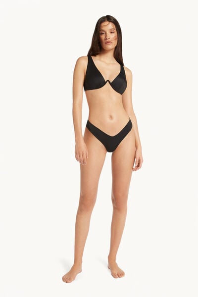 Push-Up Bikini Top in Recycled Microfibre with Wide Shoulder Straps