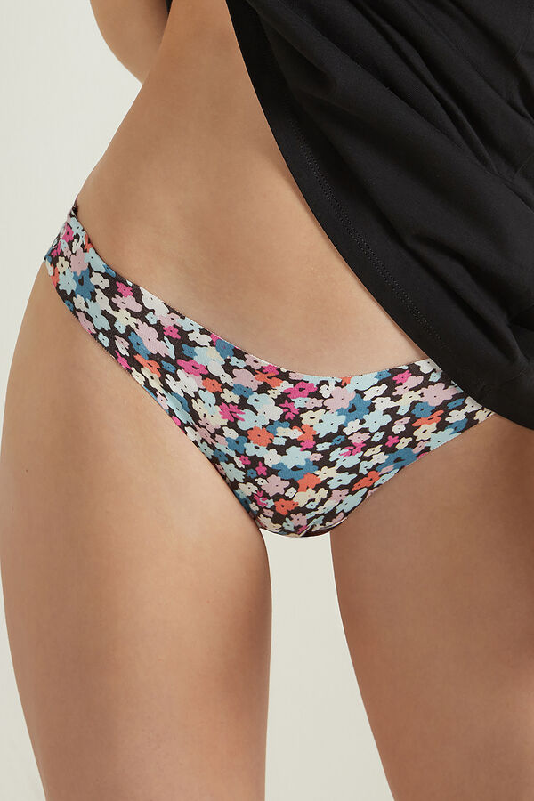 Raw Edge Printed Brazilian Brief  