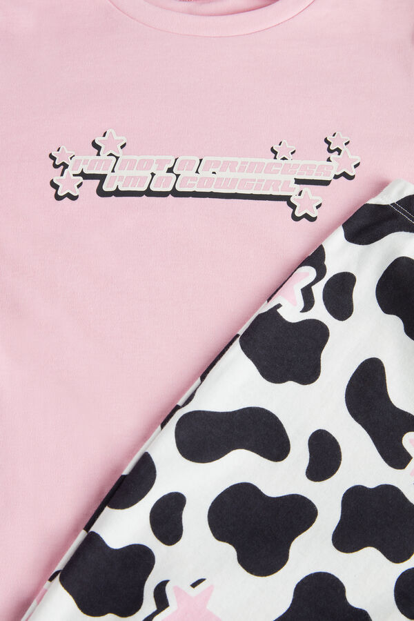 “Princess” Print Long Cotton Pyjamas  