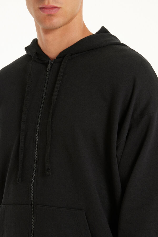 Long Sleeve Zip-Up Hooded Sweatshirt  