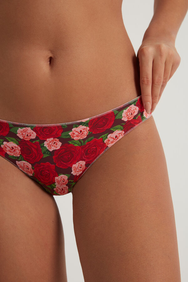 Culotte en microfibre imprimée  
