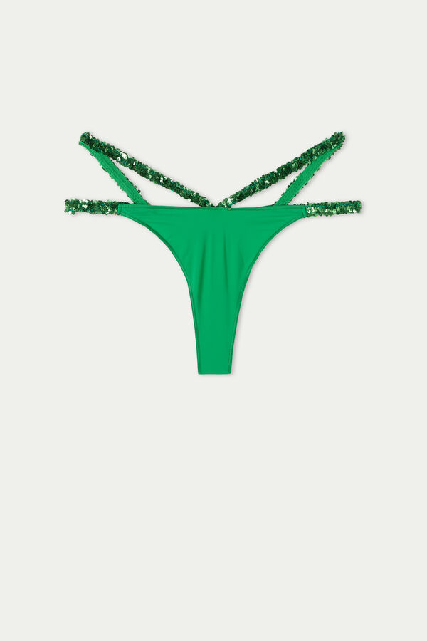 Party Sequin Tanga Panel G-String  