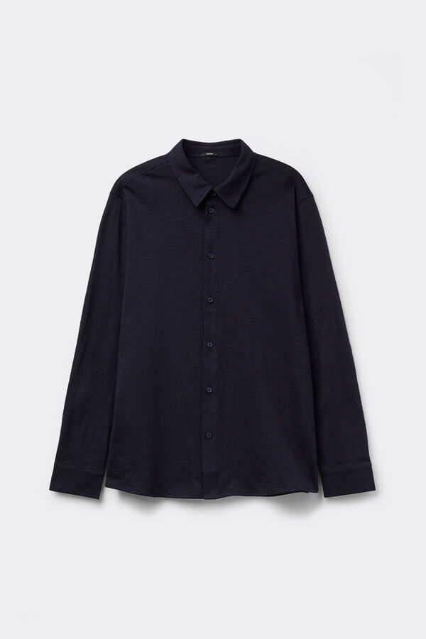 Camicia Maniche Lunghe Cotone Fiammato  