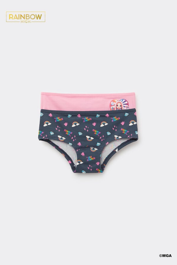 2 Culotte Niña Algodón Rainbow High  