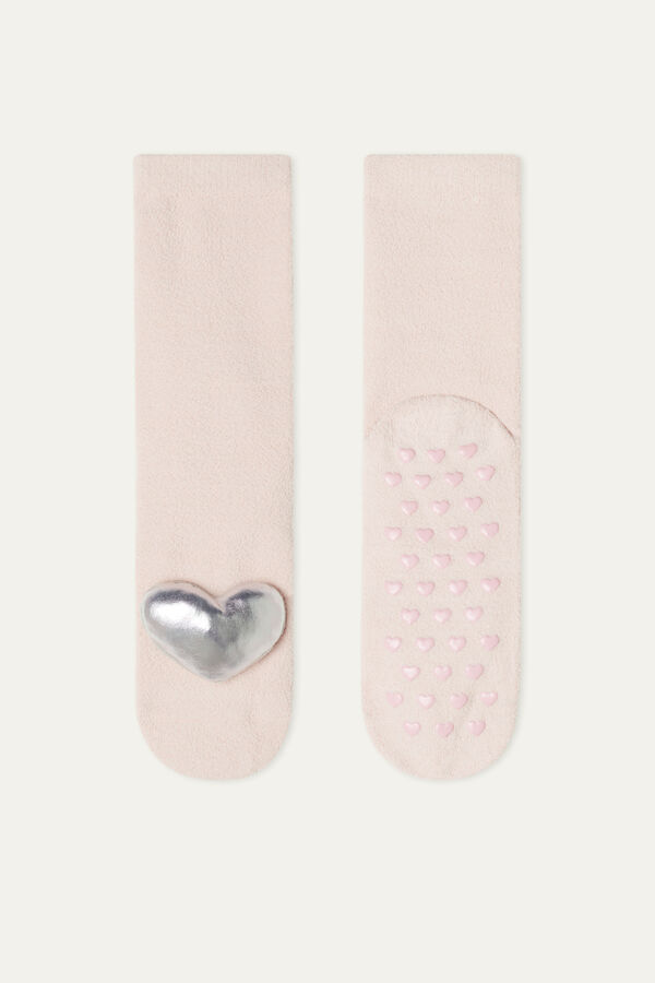 Non-Slip Socks with Appliqué  