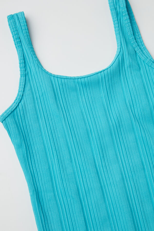 Girls’ Recycled Ribbed One-Piece Swimsuit  