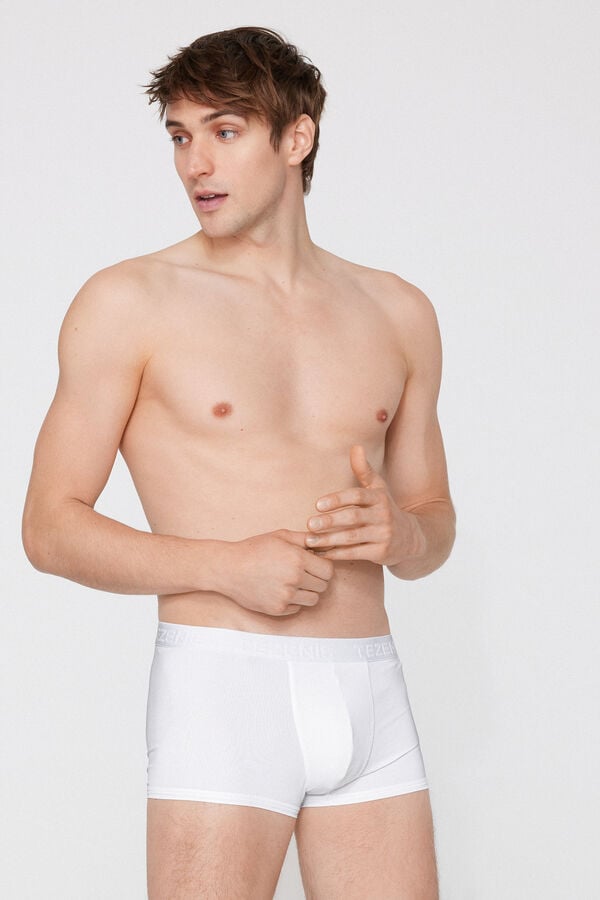 Elastic Microfibre Boxers with Logo  