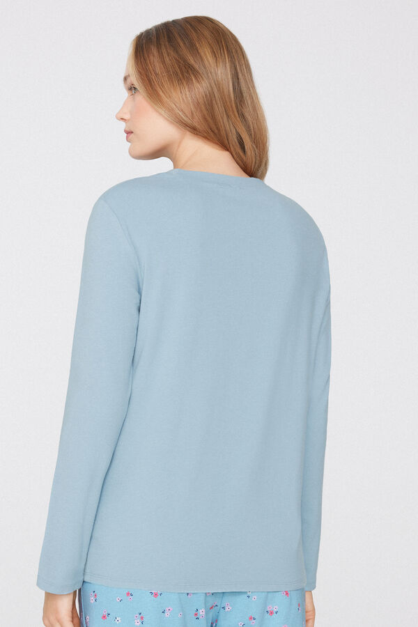 Maglia Manica Lunga Girocollo Cotone e Modal  