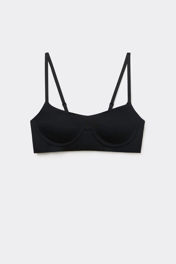 Balconette-BH mit offenkantiger Verarbeitung Natural Lifting  