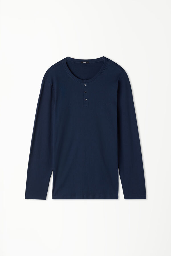 Long Sleeve Ribbed Top with Seraph Neckline  