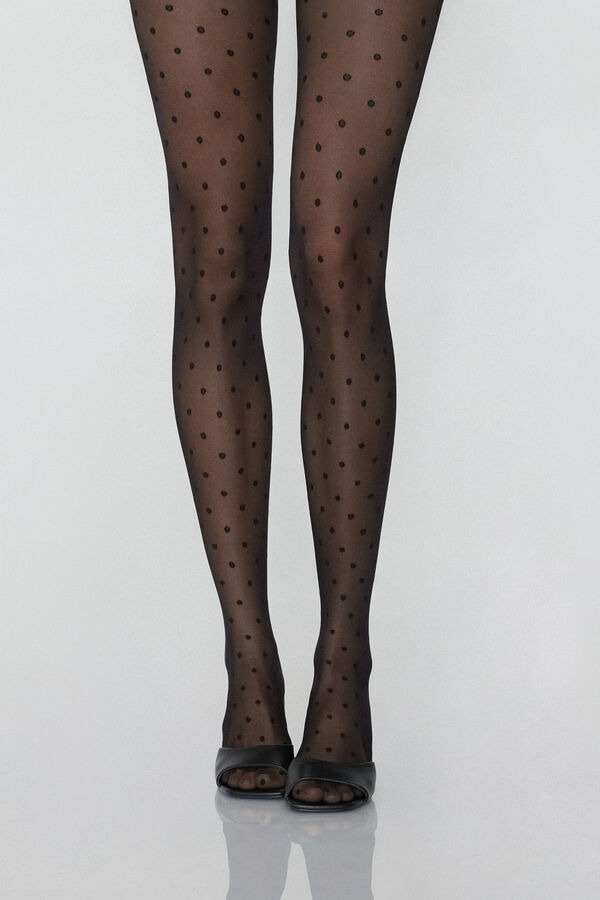 40-Denier Print Tights  