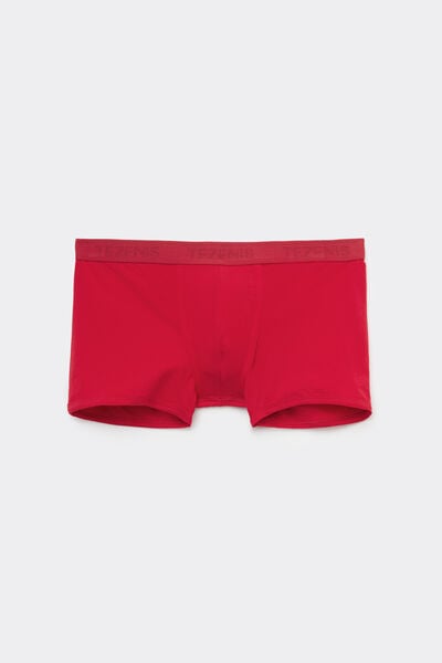 Boxers de Algod&atilde;o Org&acirc;nico com Orlas Contrastantes e Log&oacute;tipo