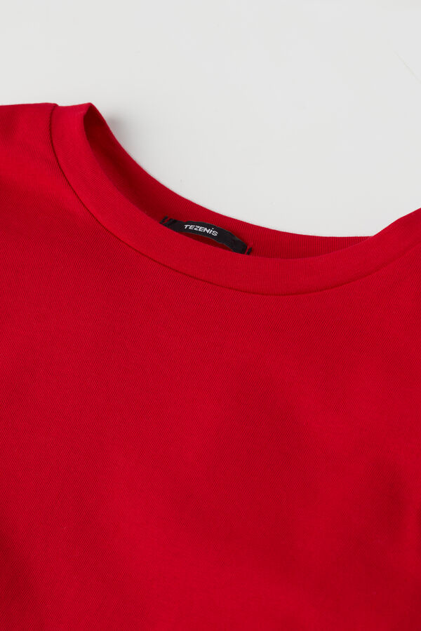 Basic Hosszú Ujjú Unisex Gyermek Pamut Felső  