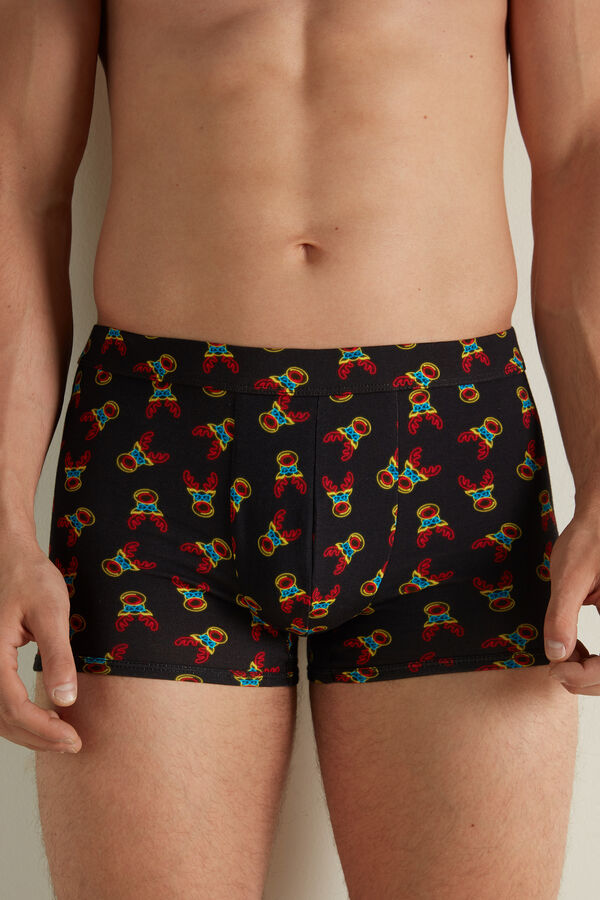 Christmas Print Cotton Boxers Boxers Men Tezenis