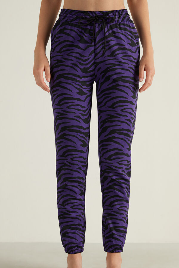 Pantaloni jogger cu buzunar cu refilet  
