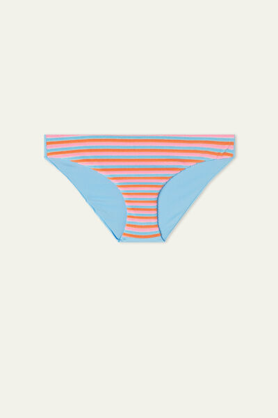Braguita de Bikini Clásica con Rayas de Colores