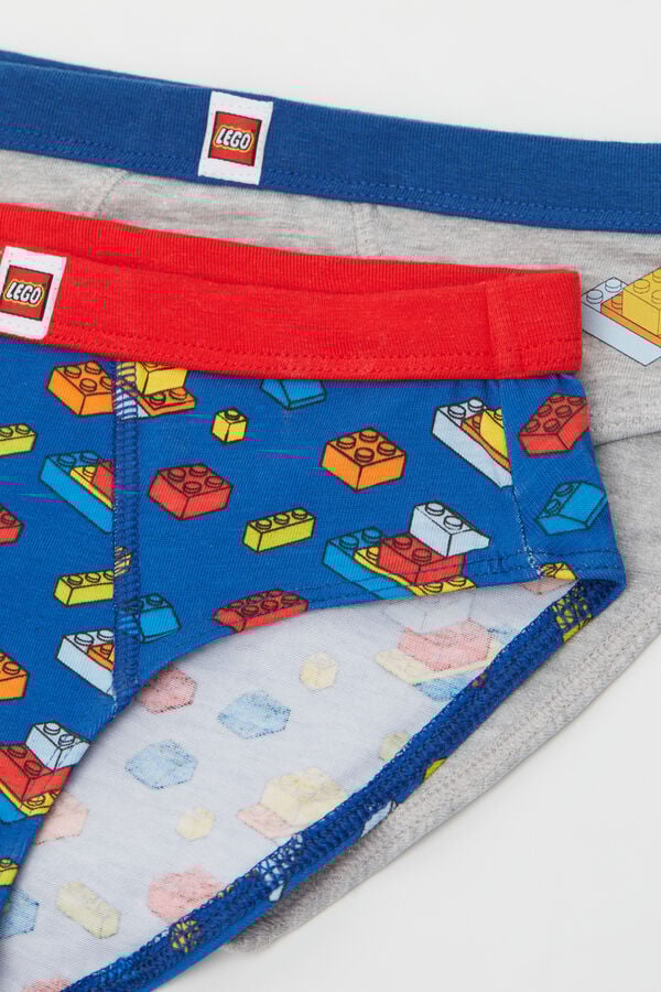 2 Pairs of Boys' Lego Print Cotton Briefs  