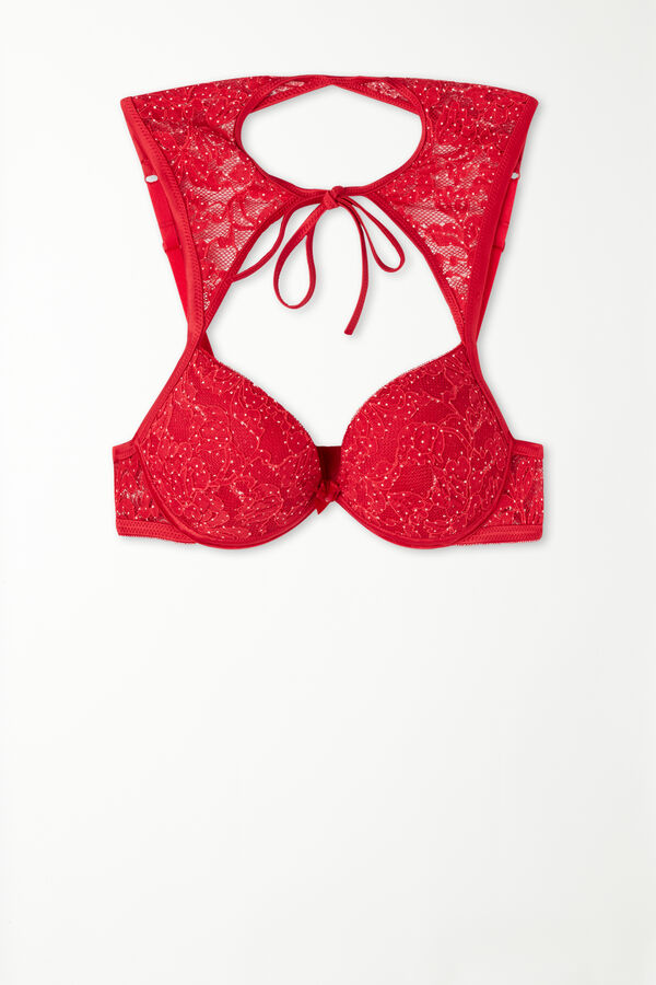 Los Angeles Red Roses Pois Super Push-Up Bra  
