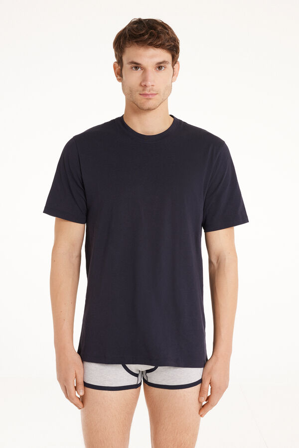 T-shirt Basic Ampia in Cotone  