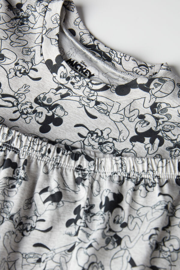 Boys’ Short Pajamas with Disney Mickey Mouse Print  