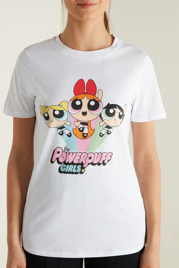 Bavlněné Tričko s Potiskem Powerpuff Girls  