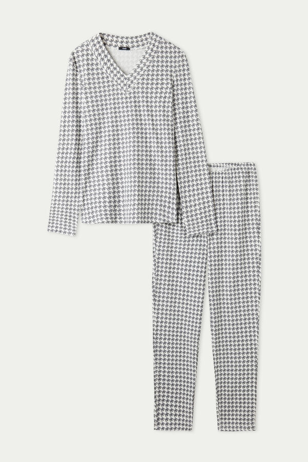 Long V-Neck Pyjamas  