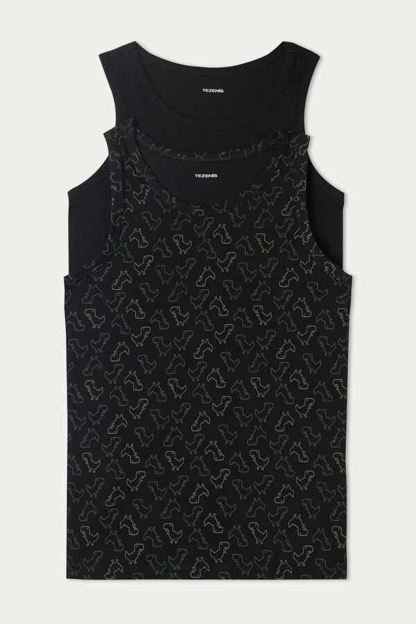 2 X Printed Vest Top Multipack  