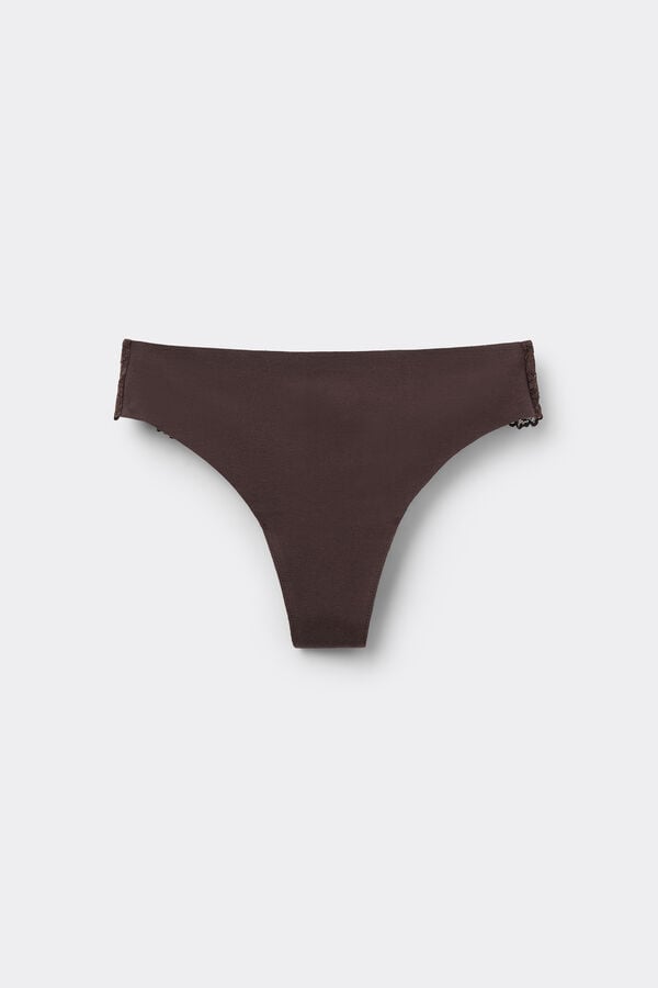 Culotte Br&eacute;silienne Sans Couture Coton Biologique Dentelle Recycl&eacute;e  