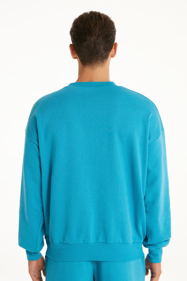 Long Sleeve Rounded Neck Sweatshirt  