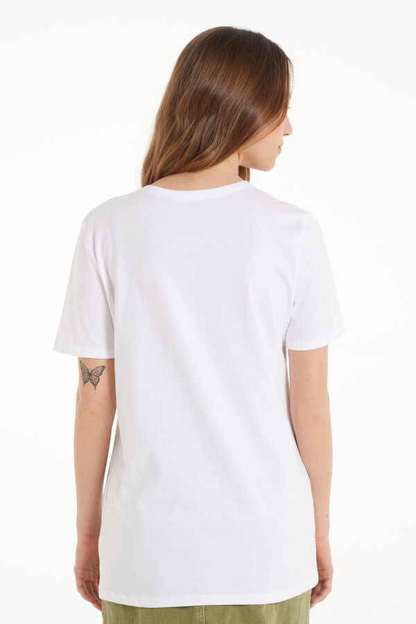 T-Shirt Cotone con Stampa  