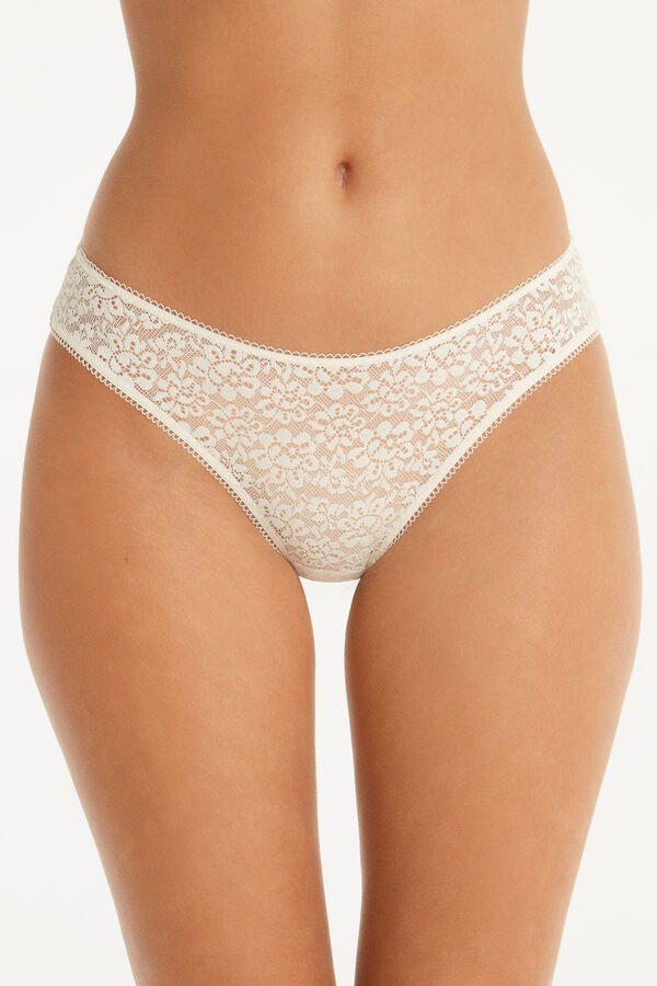 Recycled Lace High-Cut Panties  