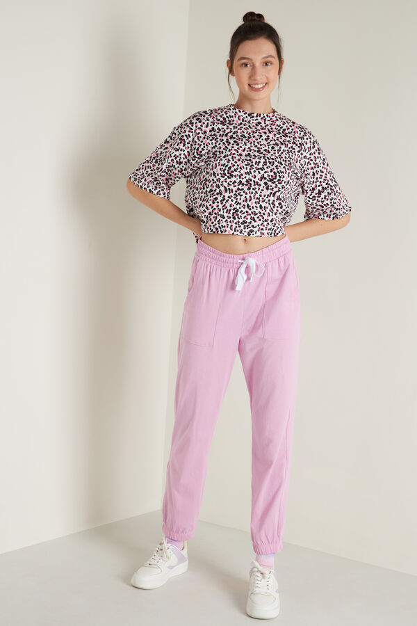 Long Cotton Trousers with Pockets  