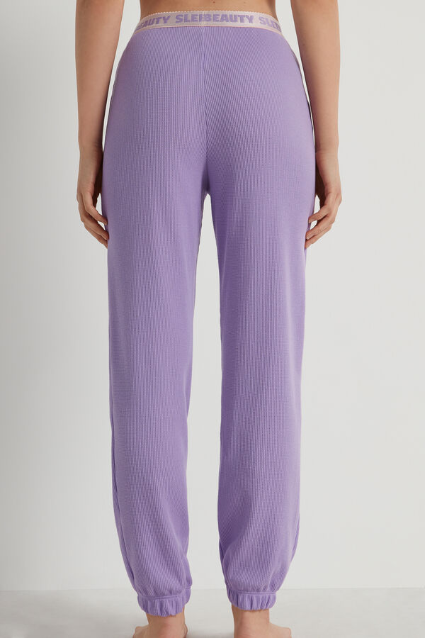 Pantalon Nid d’Abeille avec Élastique à Inscription  