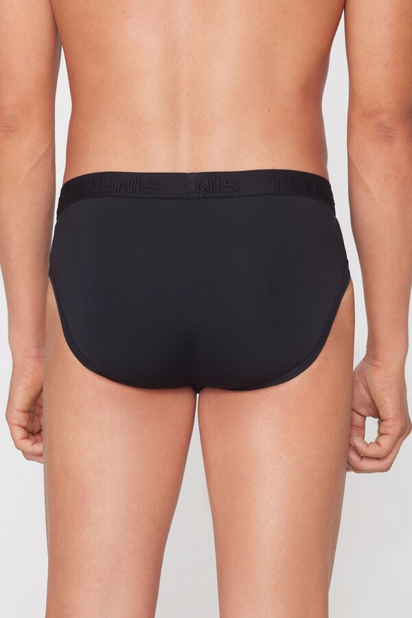 Culotte Microfibre &Eacute;lastique avec Logo  