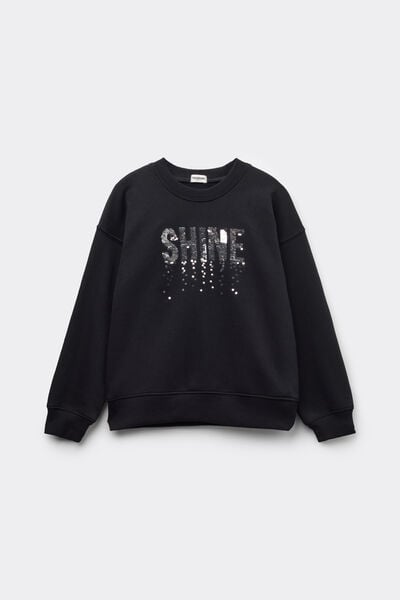 Tezenis Sudadera Niña Estampado Lentejuelas Shine Chica Tamaño 8-9