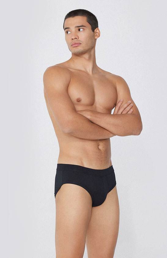 Cotton Logo Briefs with Contrasting Edging 