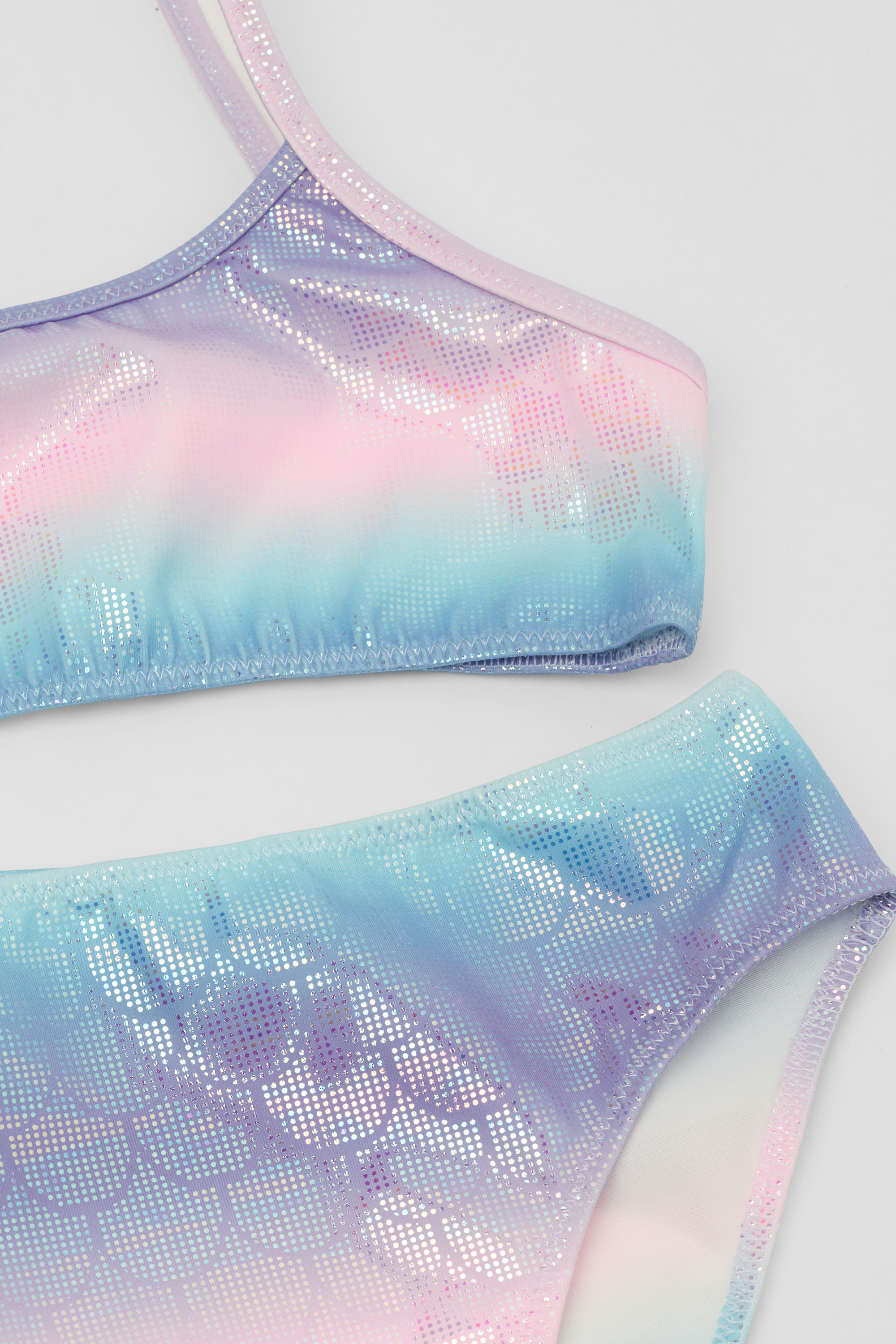 Haut de Maillot Brassière avec Bas de Maillot Nuancé Sirène Fille