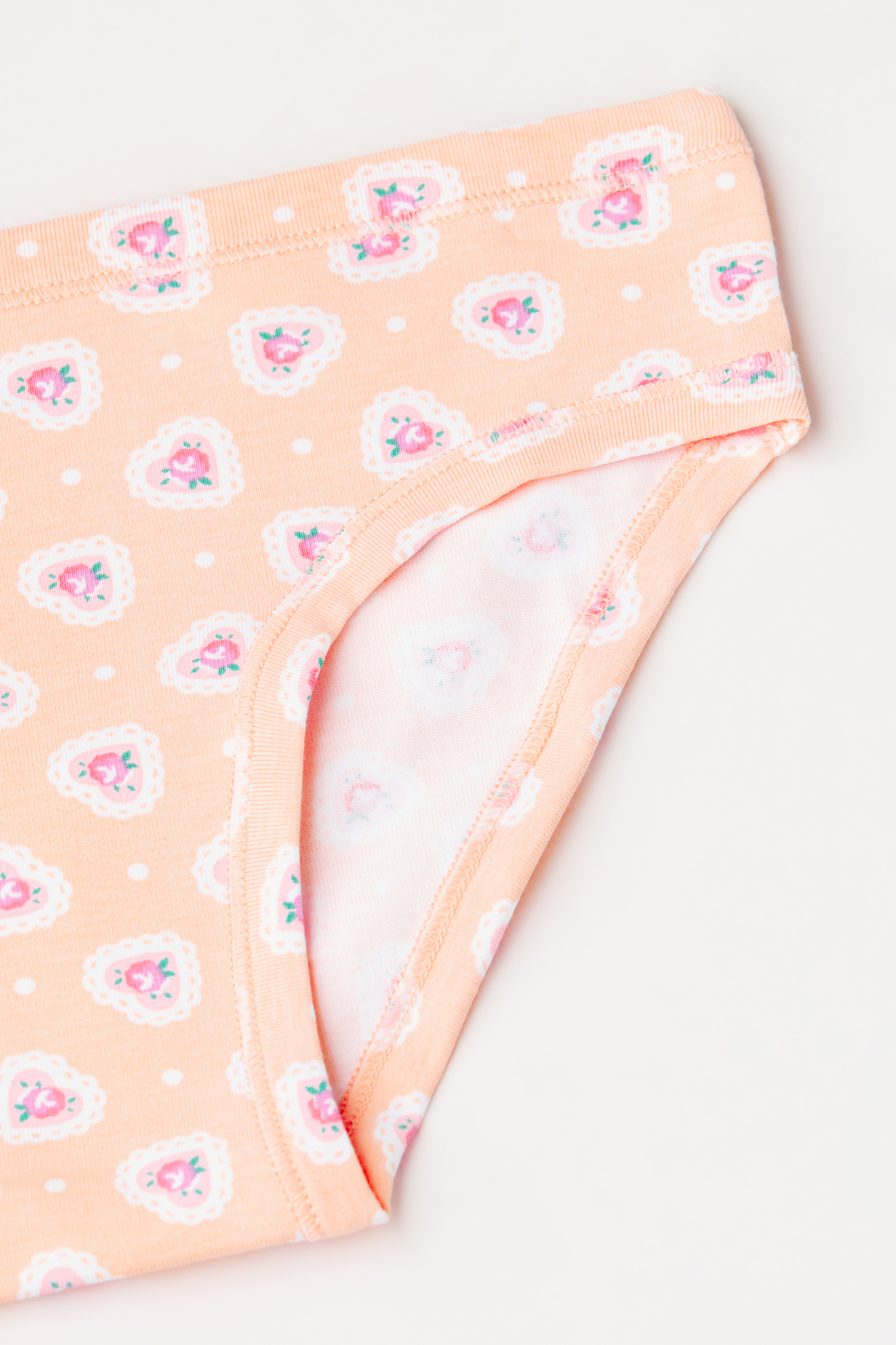 Girls’ Basic Printed Cotton Knickers