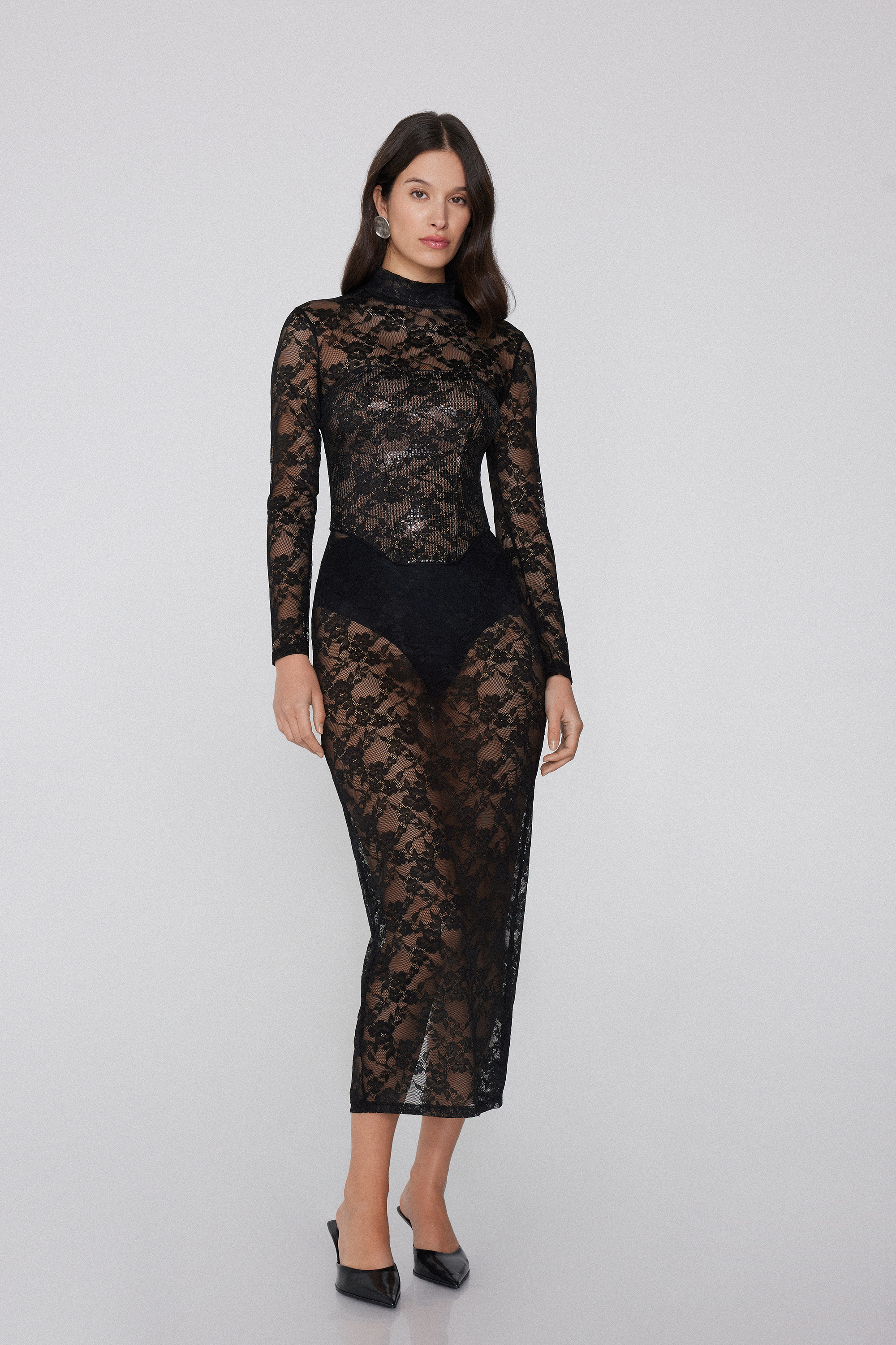 Длинное Платье Luxury Dream с Длинными Рукавами