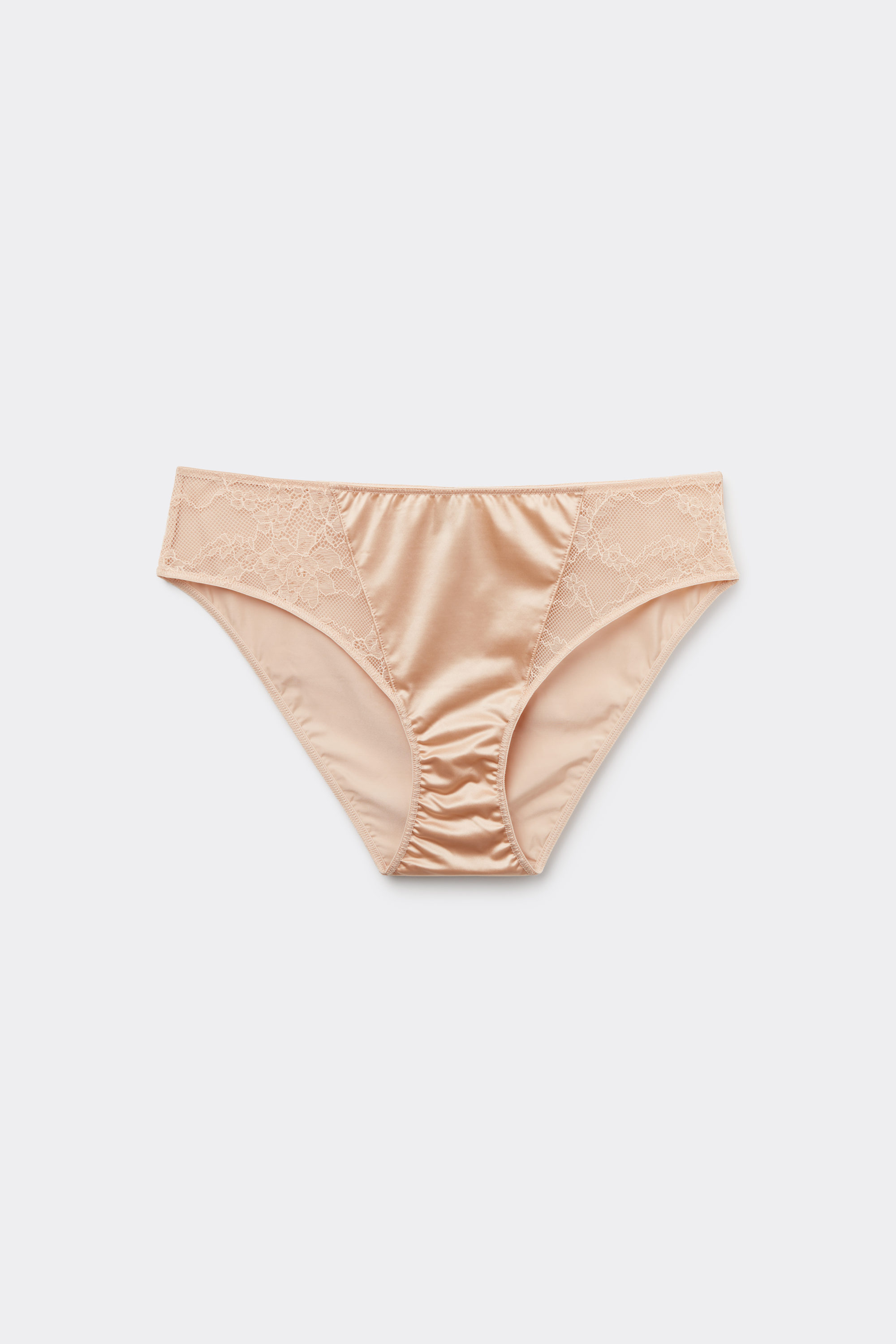 Divine Nudes Classic Satin and Lace Panties