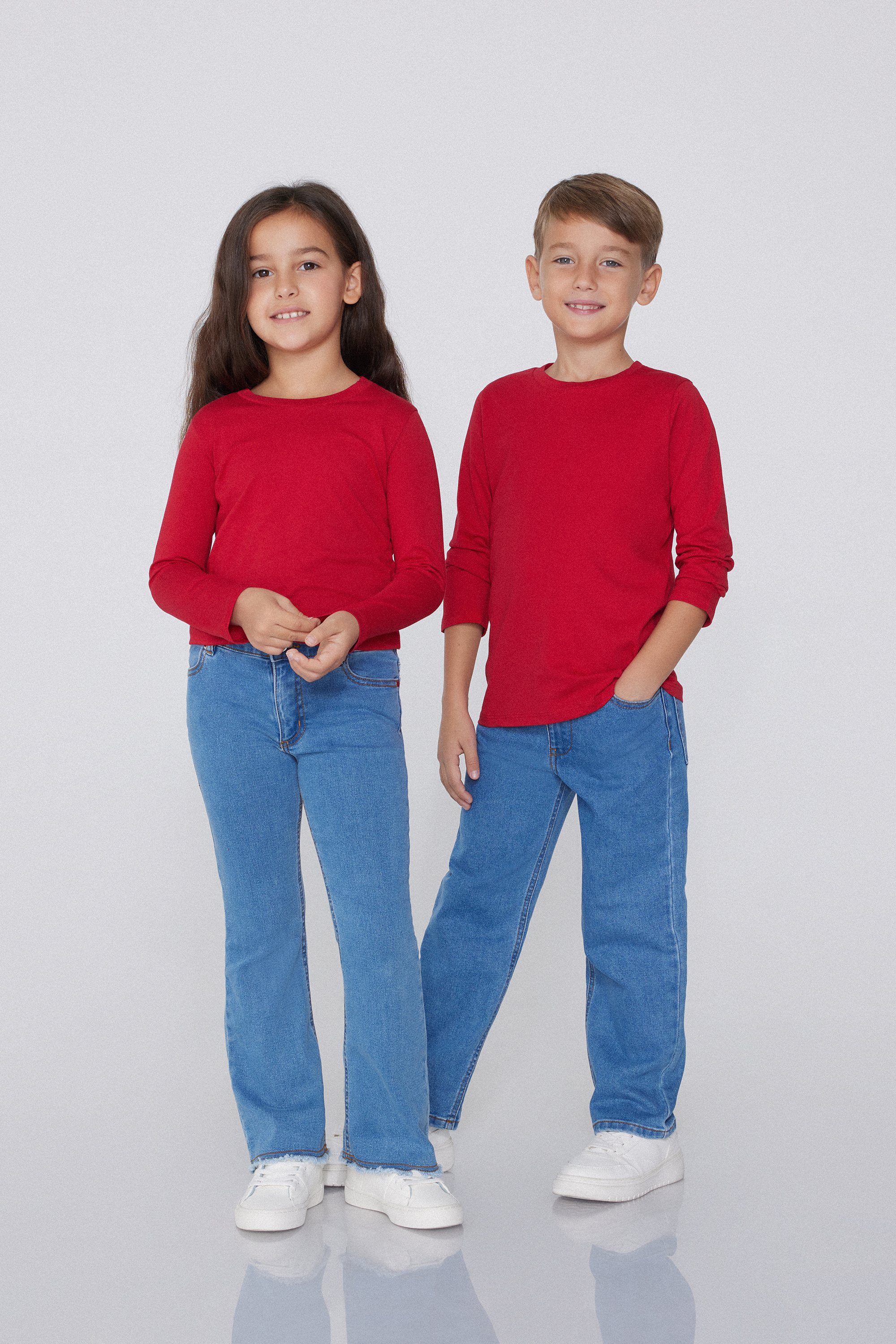 Maglia Cotone Manica Lunga Bambini Unisex