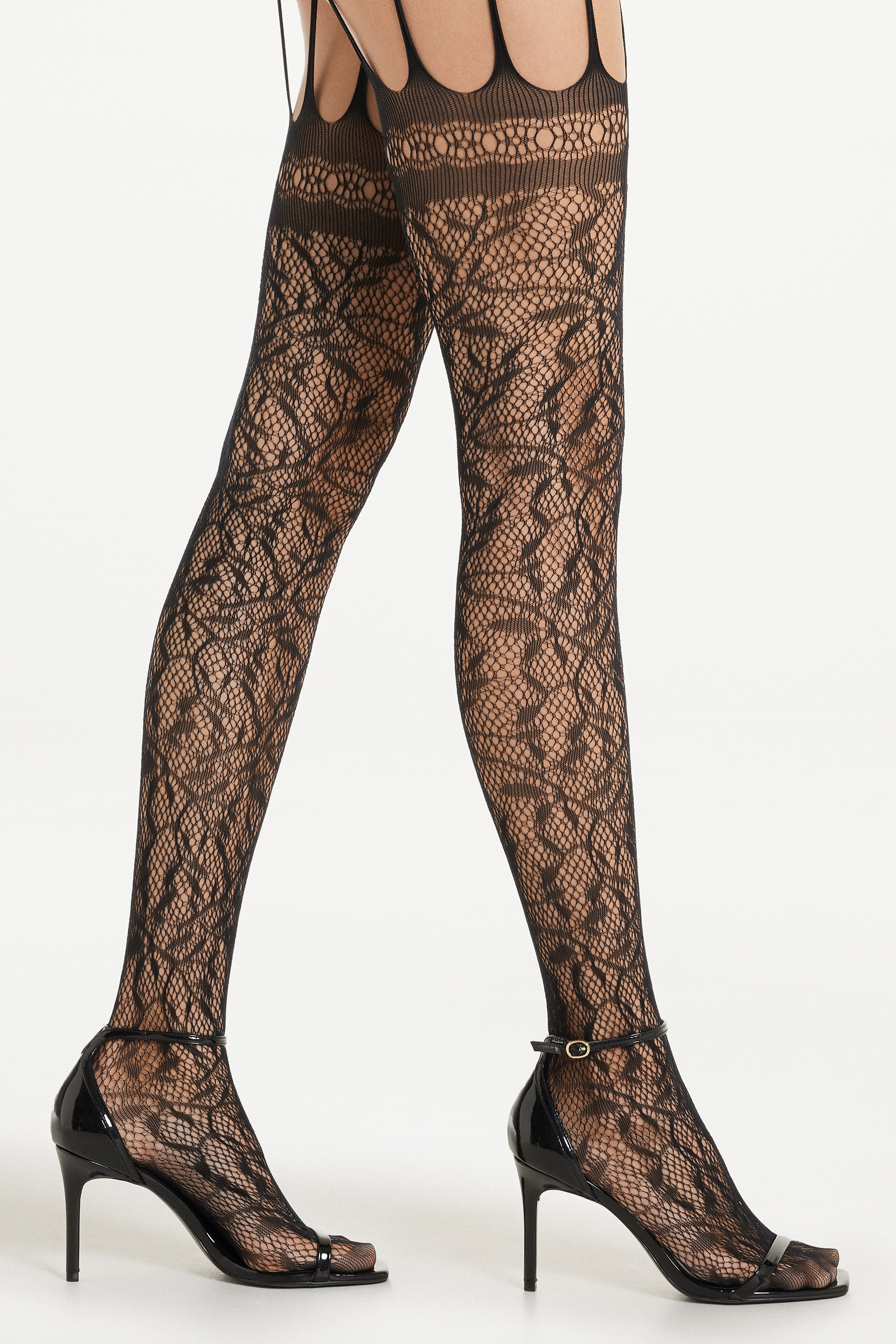 Collant Résille à Motif