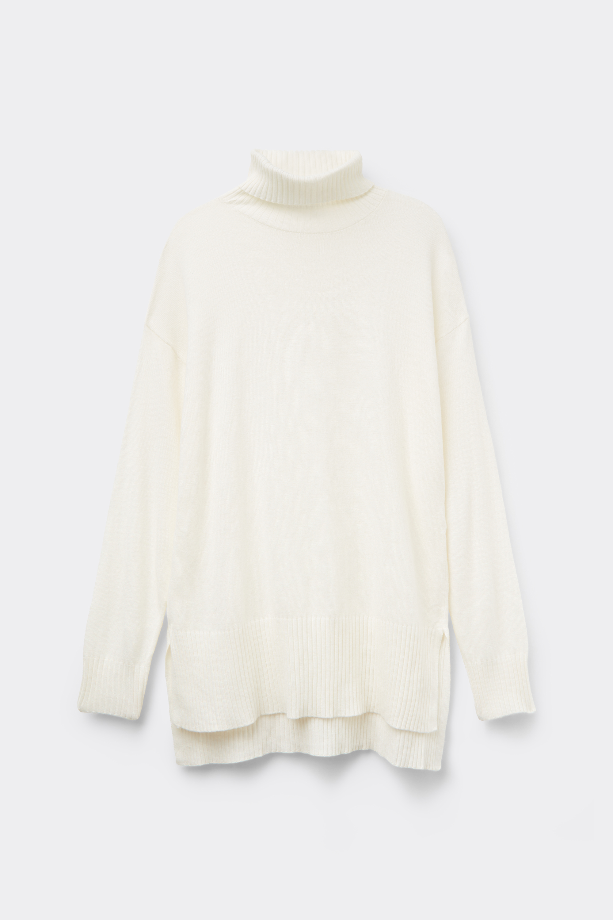 Camiseta Larga Gruesa Cuello Alto Lana