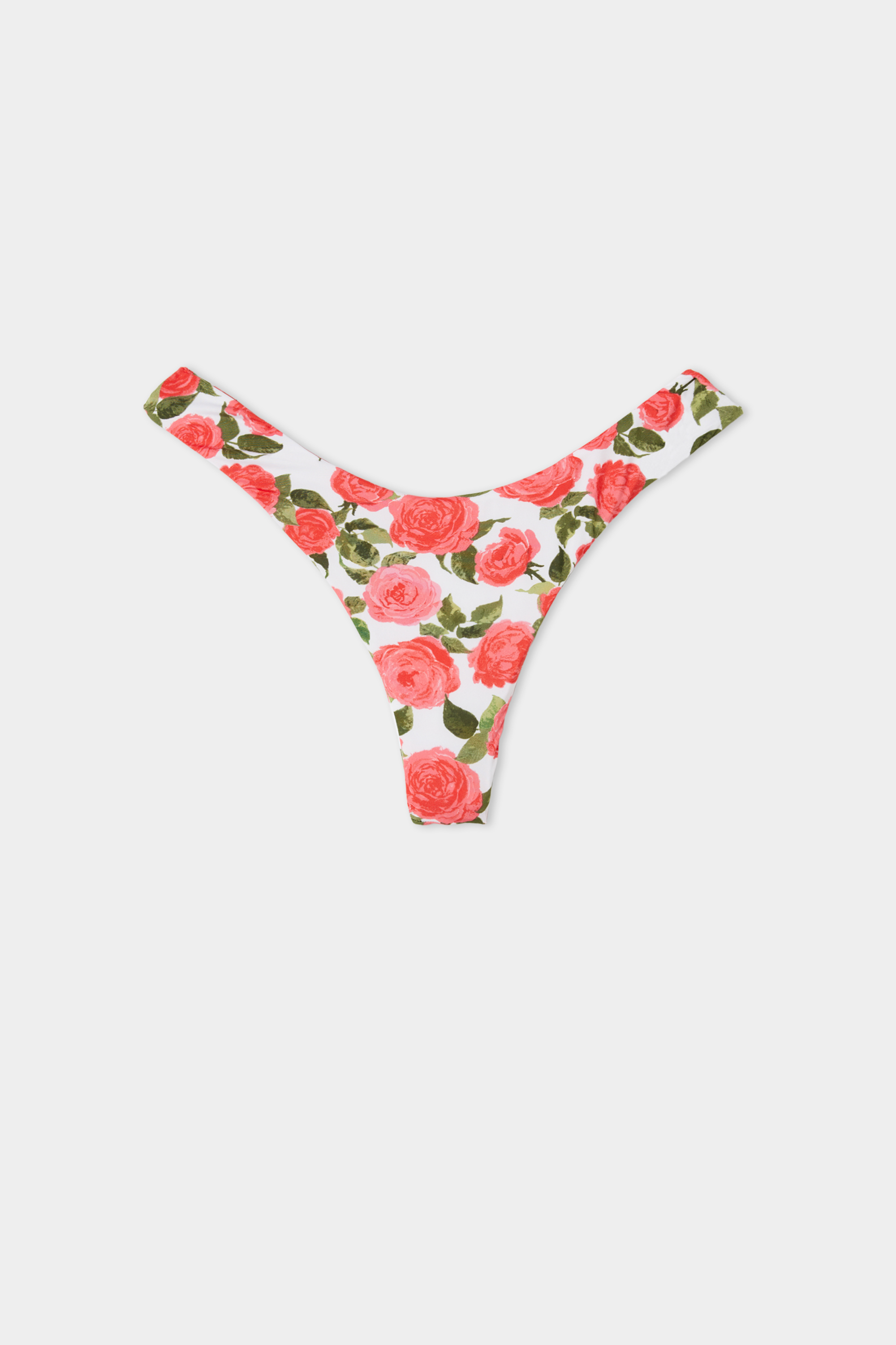Romantic Roses High-Cut Brazilian Bikini Bottoms