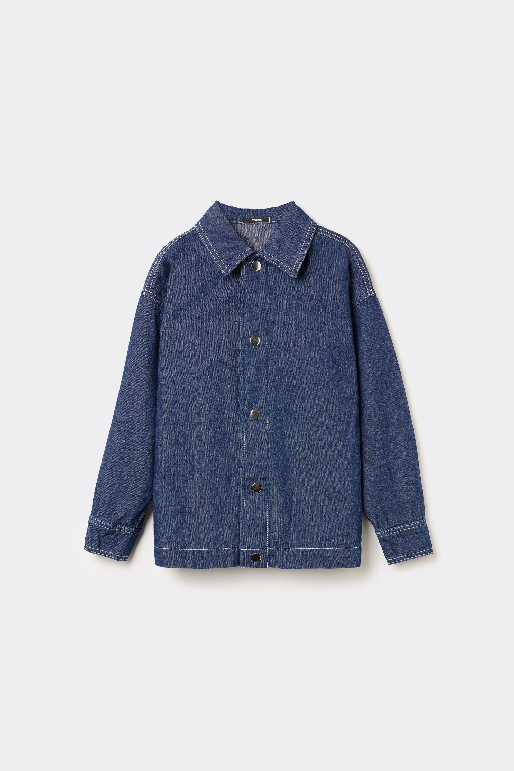 Chemise Garçon Manches Longues en Denim