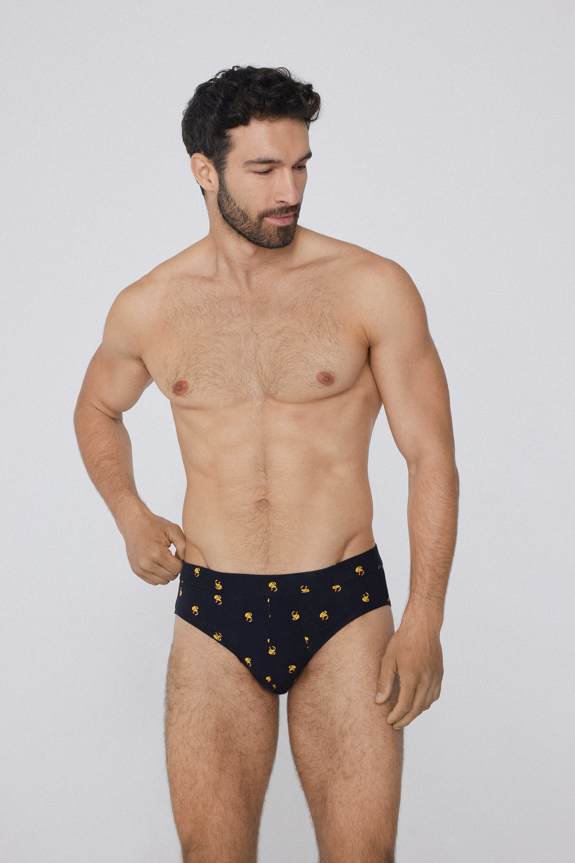 Slip in Cotone Elasticizzato Stampato
