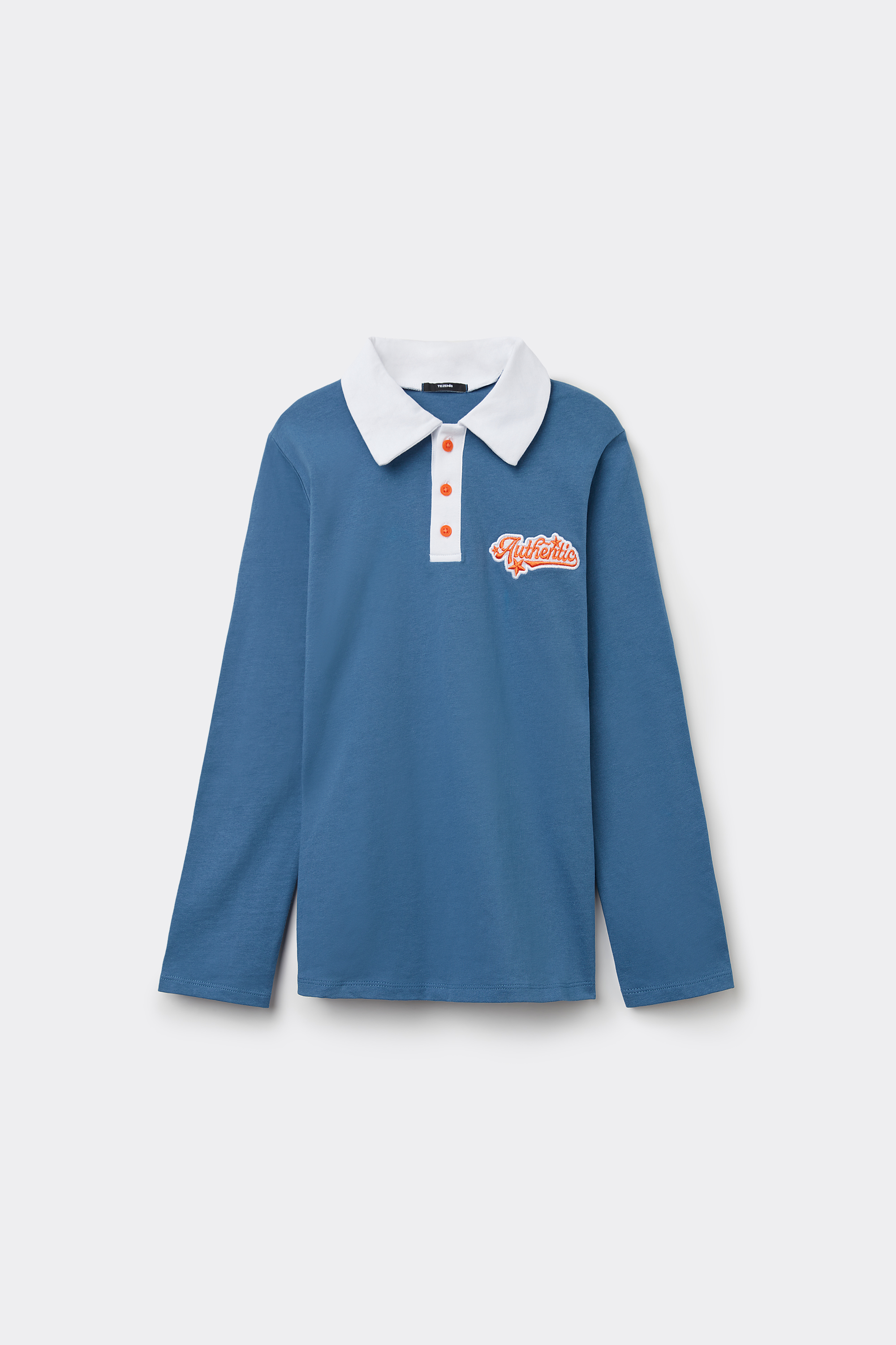Camiseta estilo Polo de Manga Larga