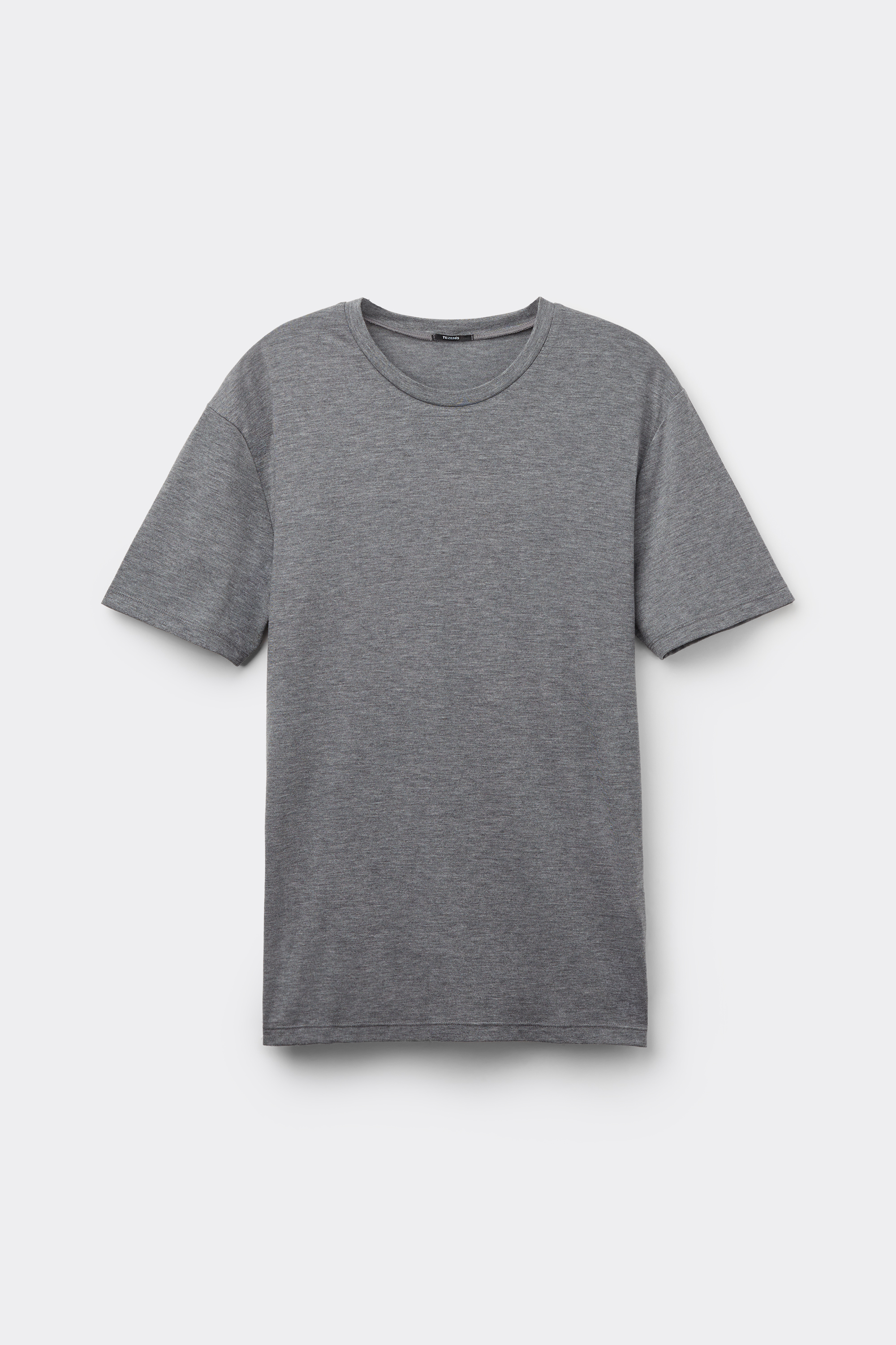 Rundhals-T-Shirt aus Viskose