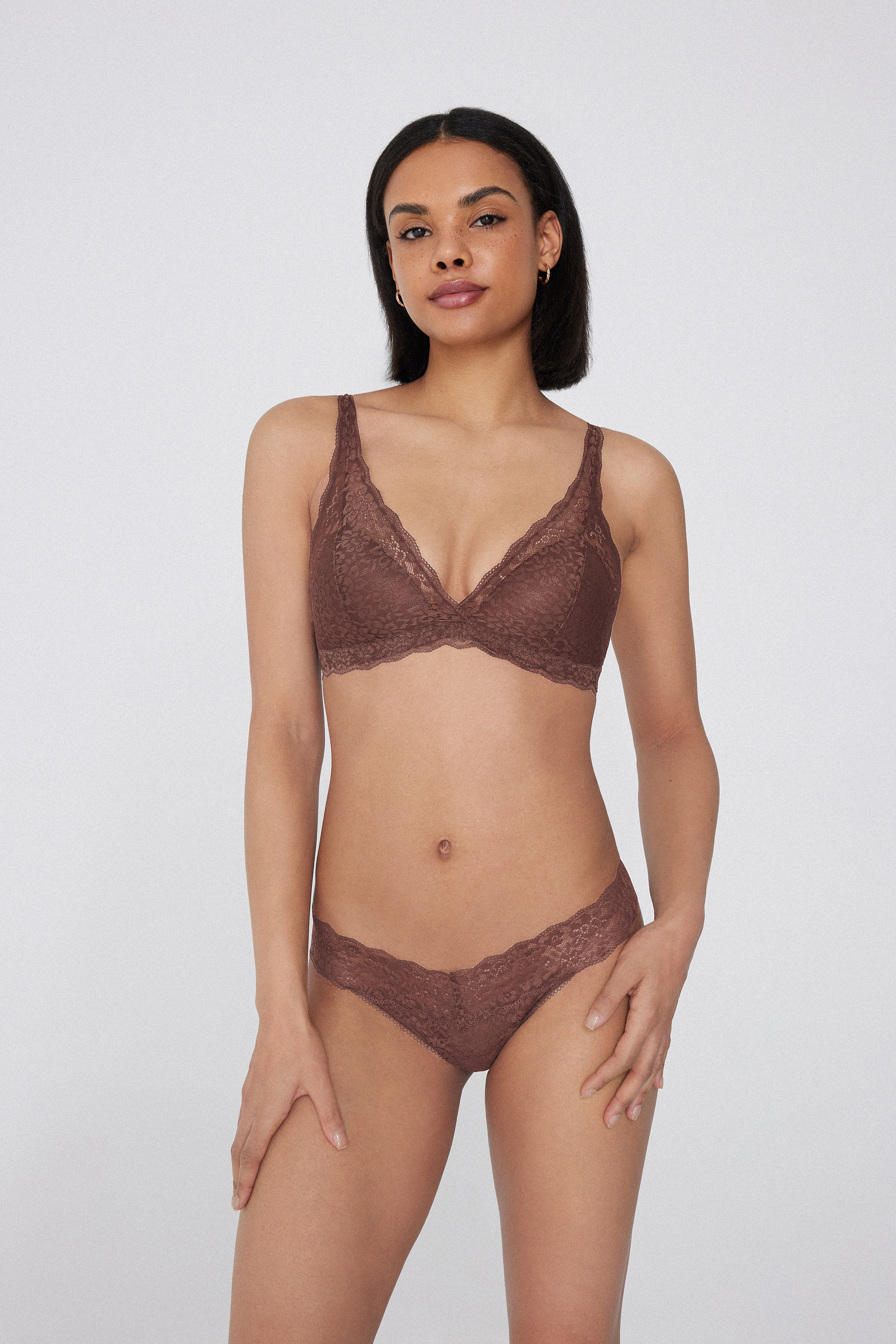 Soutien-gorge Triangle en Dentelle Recyclée Havana