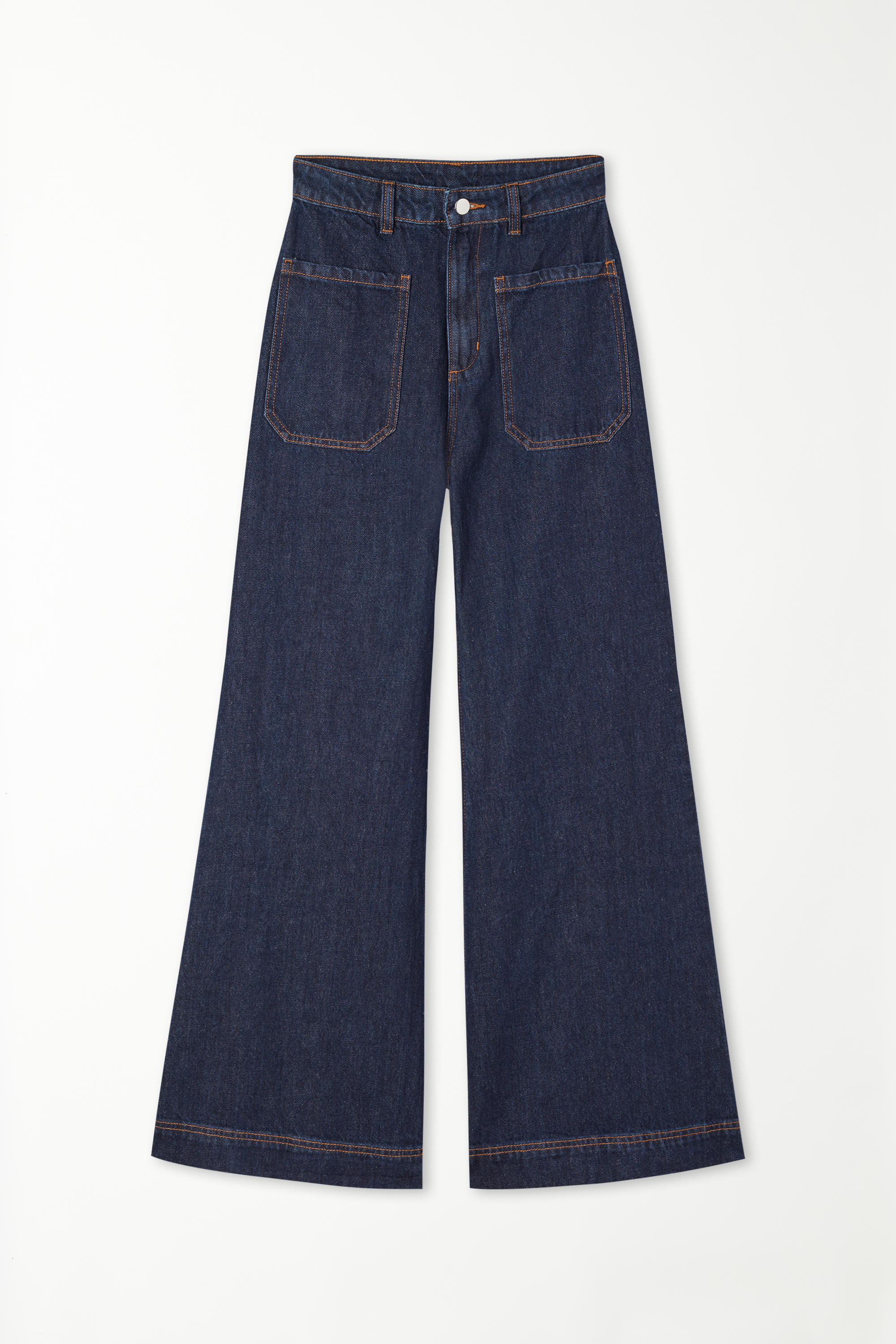 JEANS RIGHT SIDE WAIST HIGH DENIM DELAVE